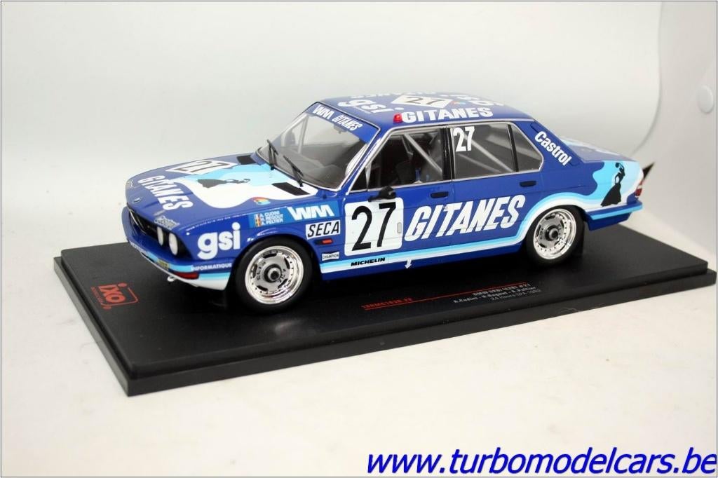 BMW 528i E28 24h Spa 1982 “Gitanes” 1/18 Ixo Models, Ophalen of Verzenden, Nieuw, Auto, Overige merken
