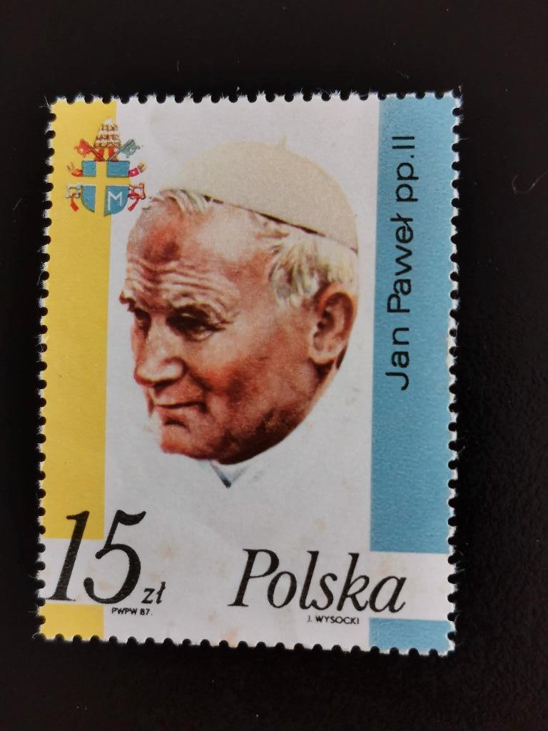 Pologne 1987 - Pape Jean-Paul II, Timbres & Monnaies, Enlèvement ou Envoi, Pologne, Non oblitéré