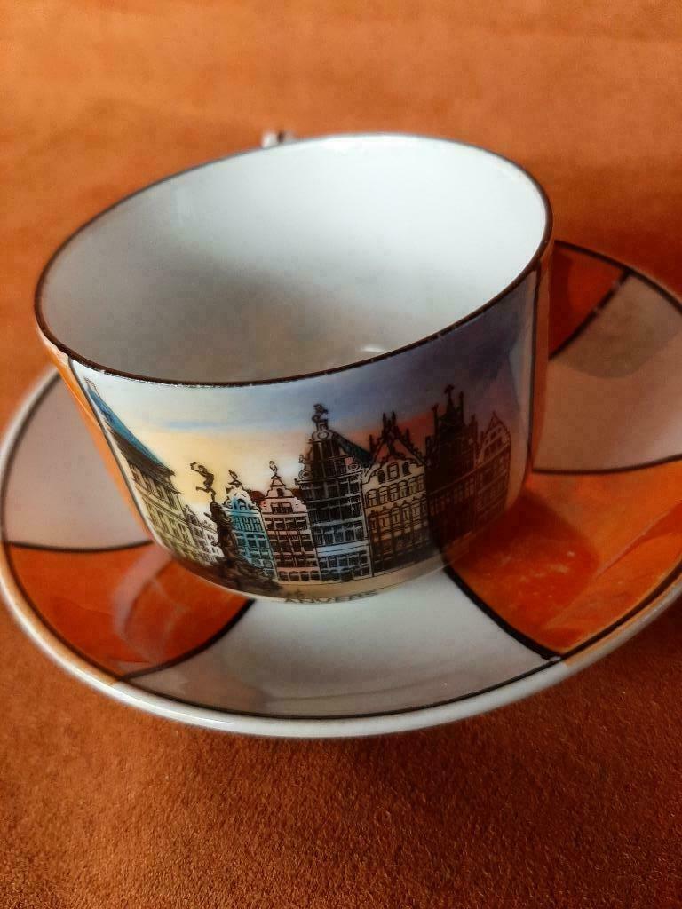 Art deco kopje, souvenir uit Antwerpen, Enlèvement ou Envoi