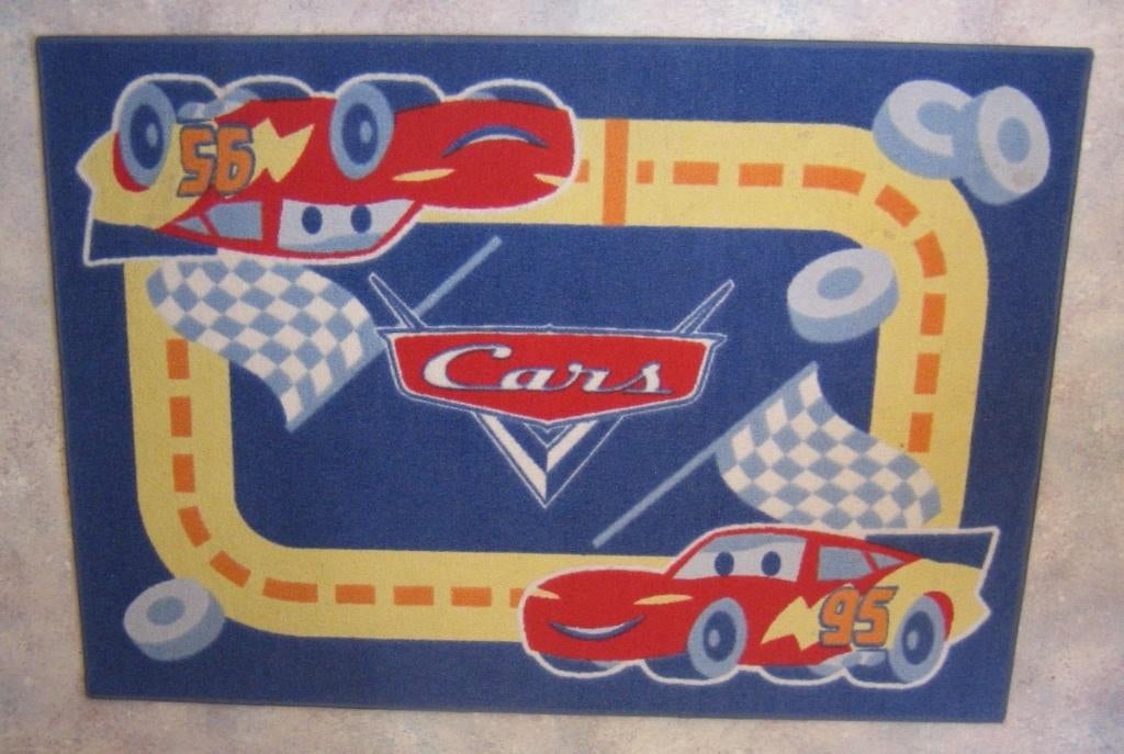 Cars: tapijt - kaarten - tafelonderleggers en FisherPrice, Kinderen en Baby's, Speelgoed | Speelkleden, Zo goed als nieuw, Ophalen