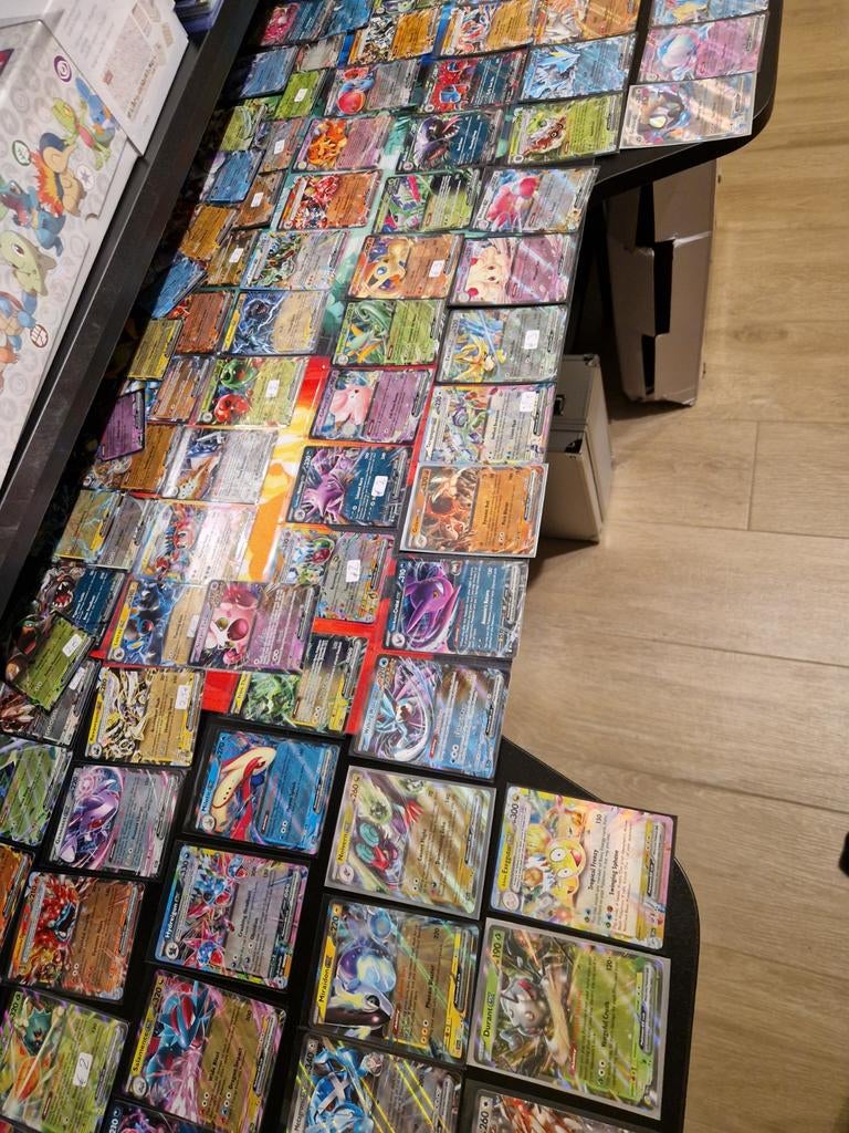 100 Verschillende EX Pokémon kaarten!, Enlèvement ou Envoi, Comme neuf, Plusieurs cartes, Foil