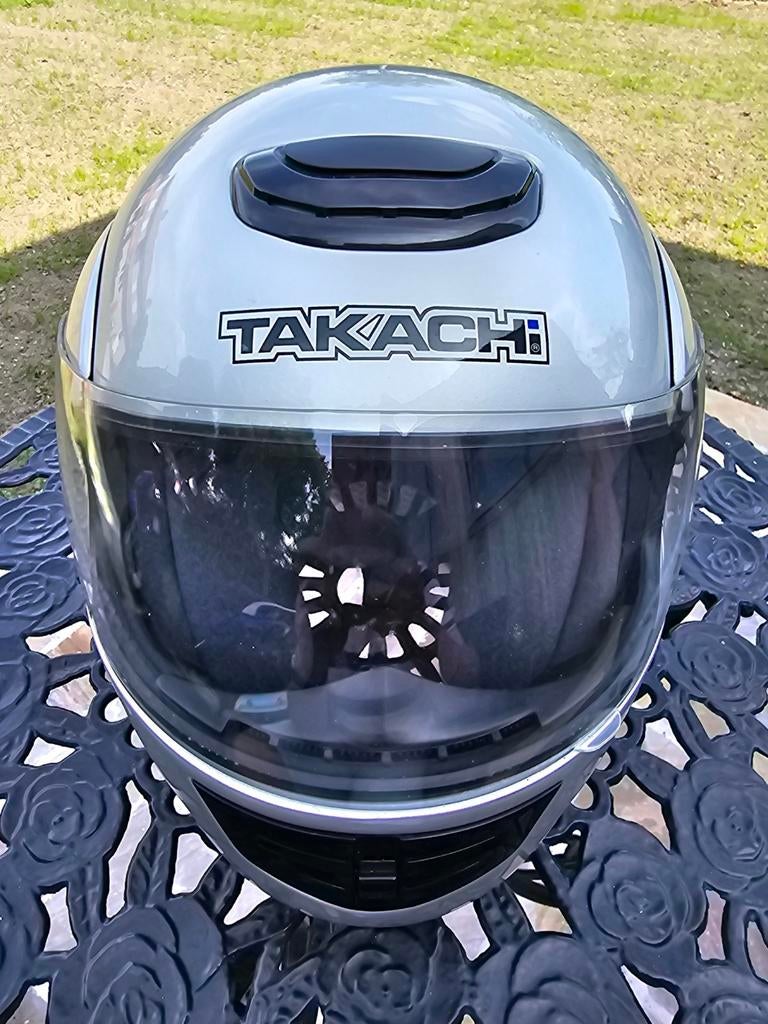 Casque de moto Takachi en bon état, taille XS., Motos, Enlèvement ou Envoi, XS