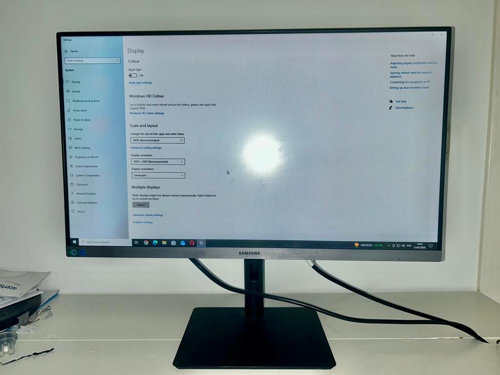 Samsung LS24R650FDU - Écran Full HD IPS 75Hz - 24 pouces, IPS, Enlèvement ou Envoi, 5 ms ou plus, Full HD