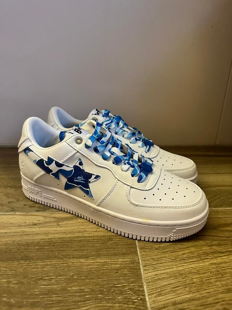 A Bathing Ape Bape Sta Low White ABC Camo Blue (2021) 45, Kleding | Heren, Ophalen of Verzenden, Nieuw