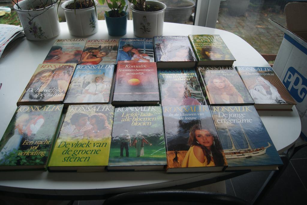 liefdesromans, Boeken, Ophalen