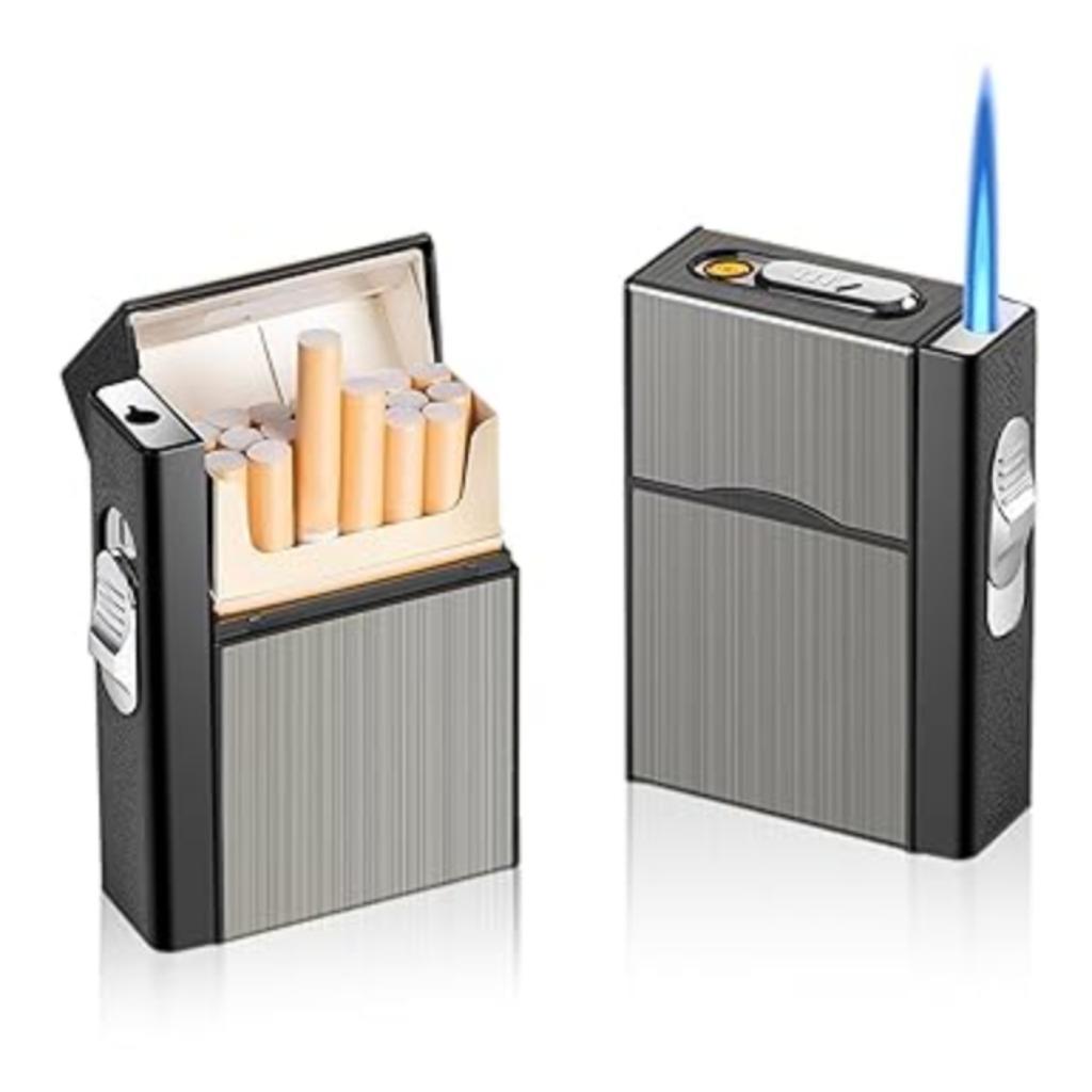 Étui à cigarettes Nizirioo avec briquet LIVRAISON RAPIDE ET, Envoi, Neuf, Briquet