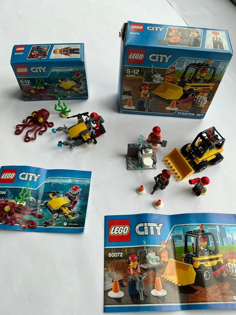 Lego City 60072 & 60090, Ophalen of Verzenden, Zo goed als nieuw, Lego