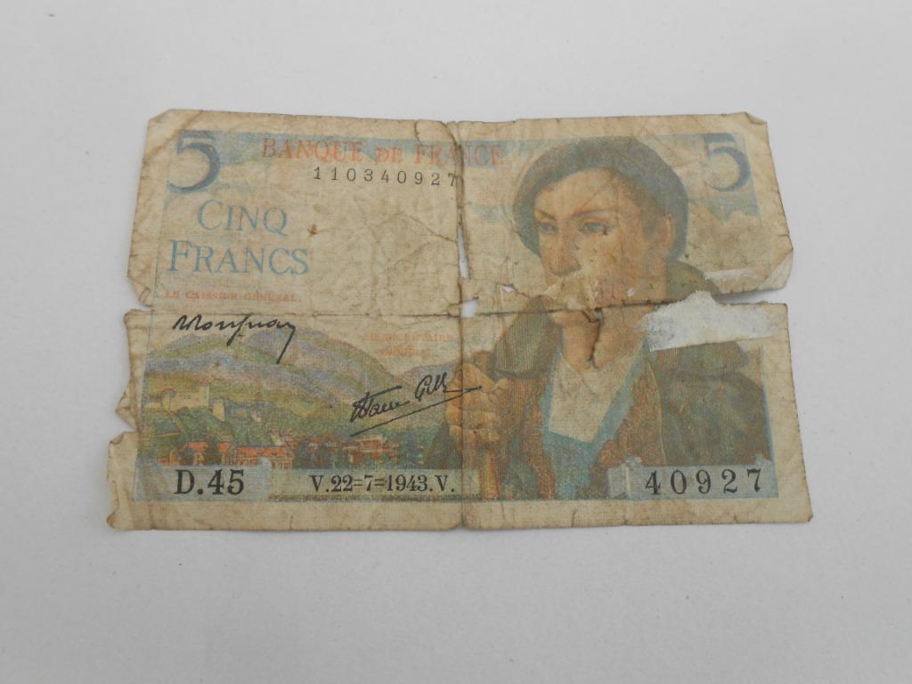 FRANCE: ancien billet de banque., Timbres & Monnaies, Monnaies & Billets de banque | Collections, Enlèvement ou Envoi, Billets de banque