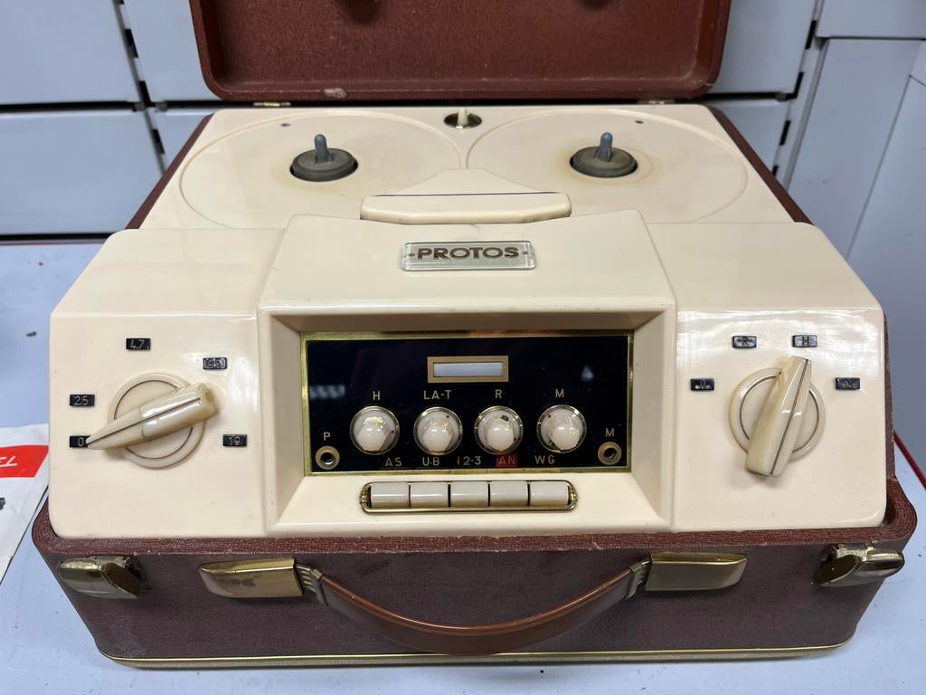 PROTOS Vintage bandrecorder - jaren 50/60, Audio, Tv en Foto, Bandrecorder, Ophalen, Bandrecorder