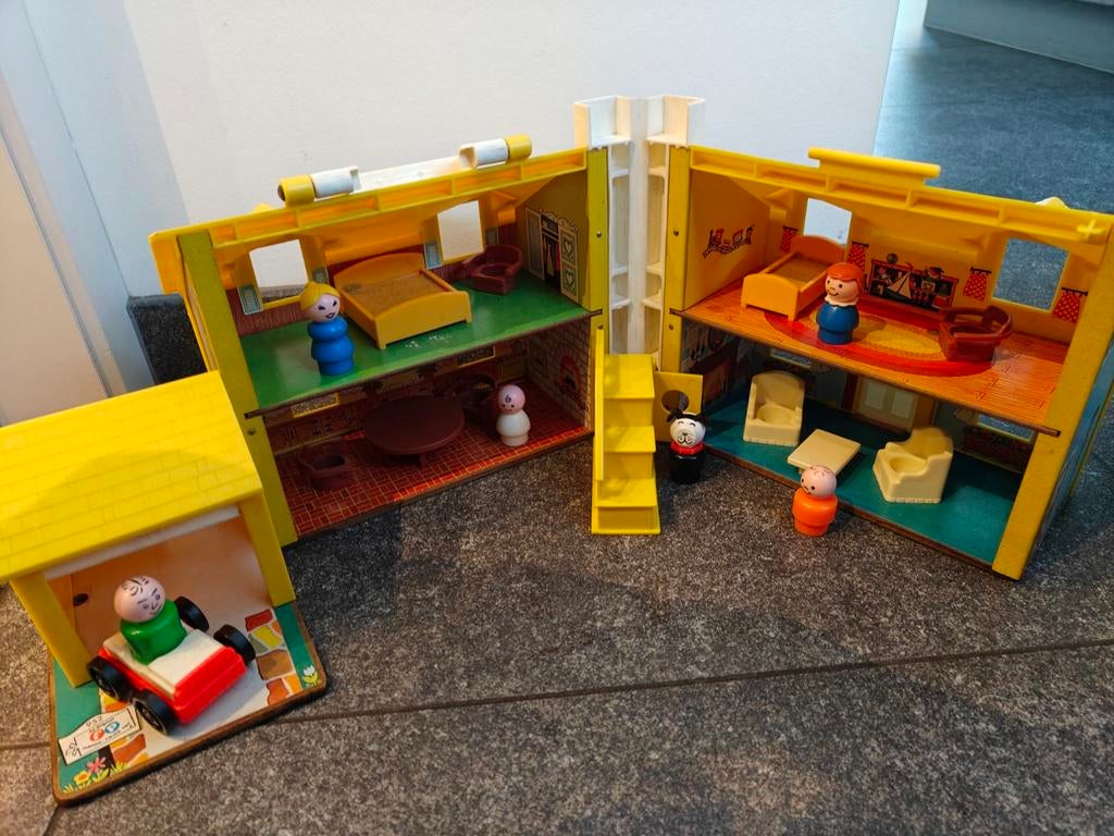 Vintage Fisher-Price villa, eerste uitgave van 1969., Ophalen