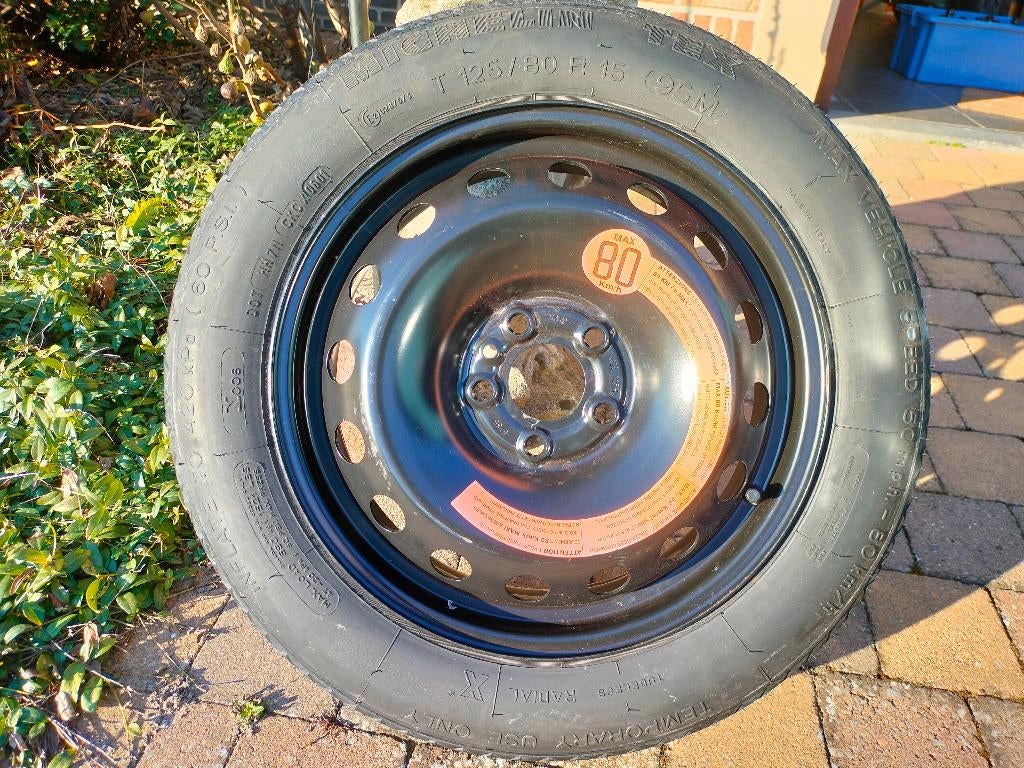 thuiskomer reservewiel R15 5x98 Fiat Alfa Opel, Auto-onderdelen, Banden en Velgen, Ophalen of Verzenden