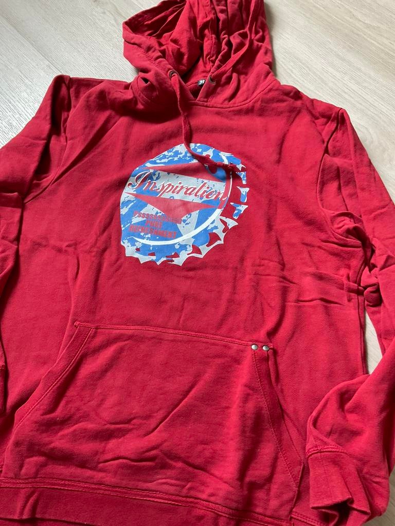 Rode sweater met kap, Ophalen of Verzenden