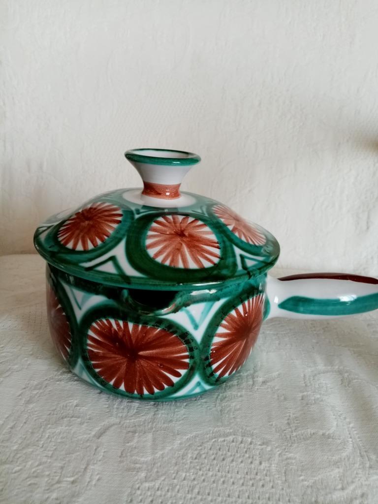 Vallauris keramische steelpan Robert PICAULT 60s, Antiek en Kunst, Ophalen of Verzenden