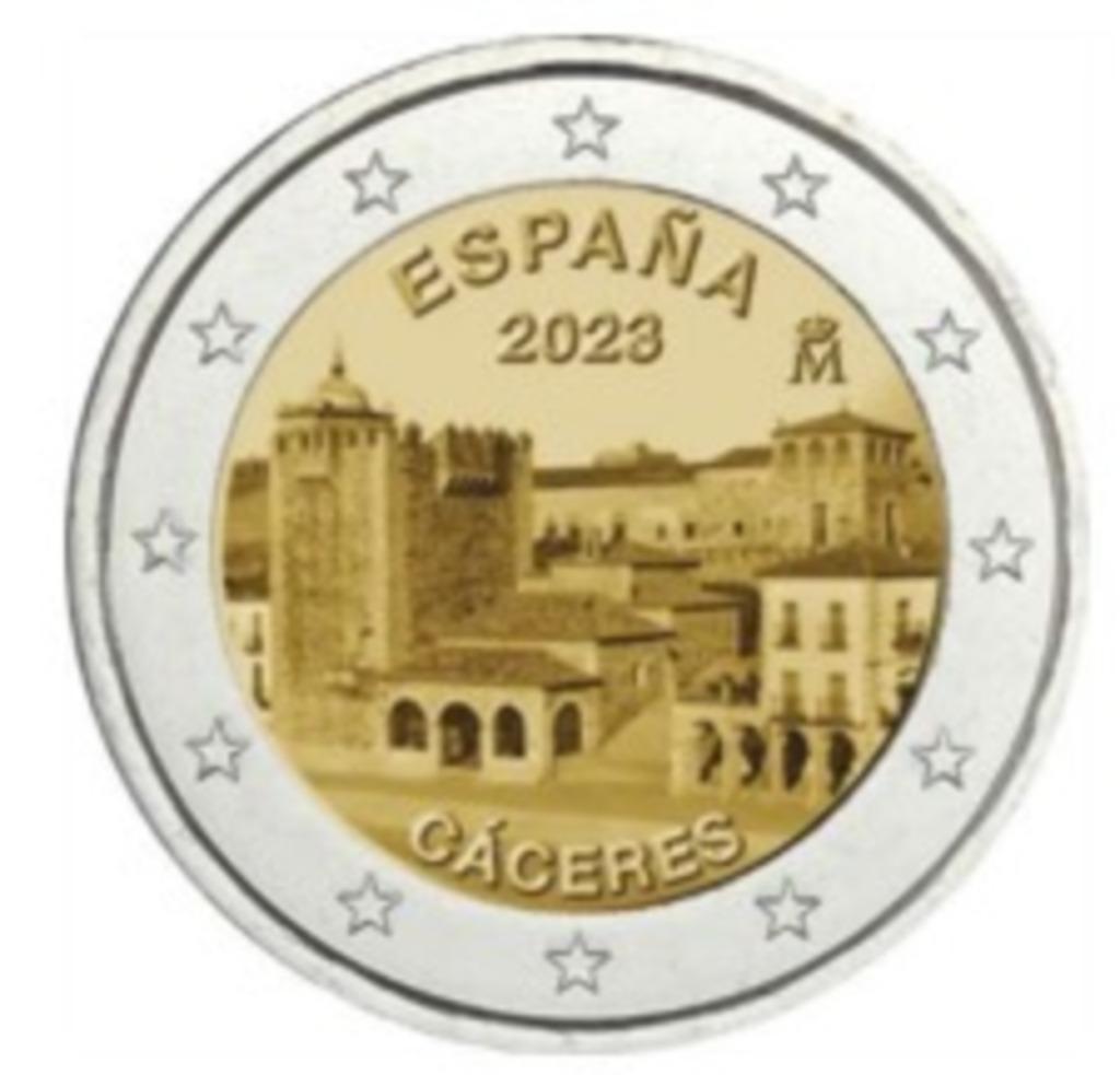 2 euros Espagne 2023 Cáceres, Enlèvement ou Envoi, Espagne, 2 euros