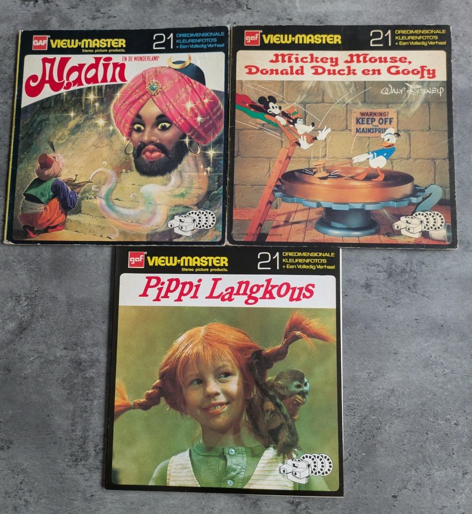 View master 3 X 3 REELS   packs  9 REELS SCHIJVEN, Antiek en Kunst, Verzenden
