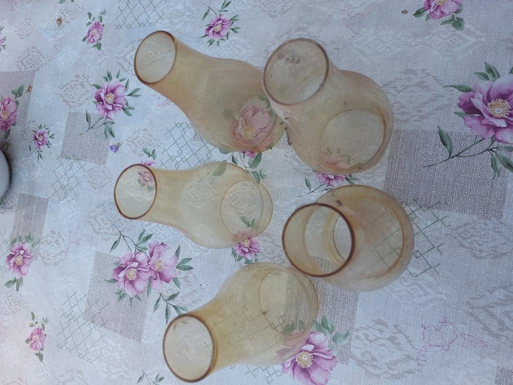 Glazen voor olielampen, Antiek en Kunst, Ophalen of Verzenden