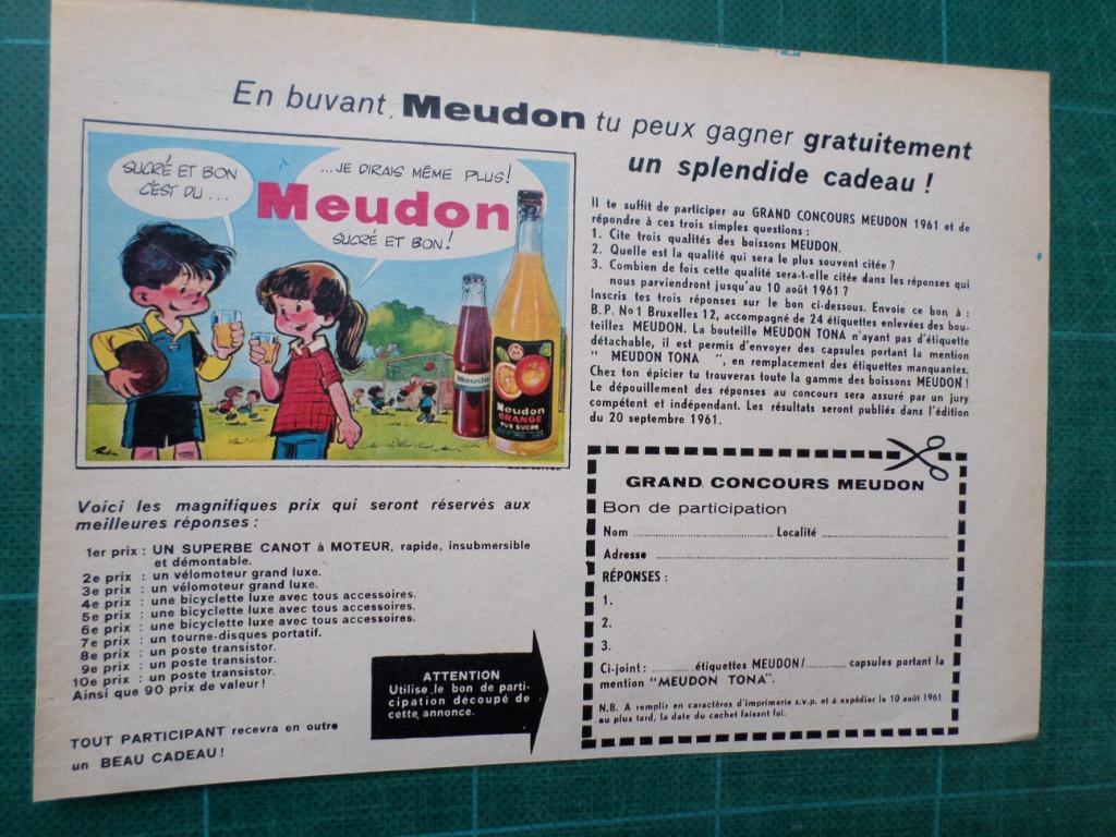 Roba - publicité papier Meudon - 1961, Enlèvement ou Envoi, Autres personnages, Utilisé, Autres types