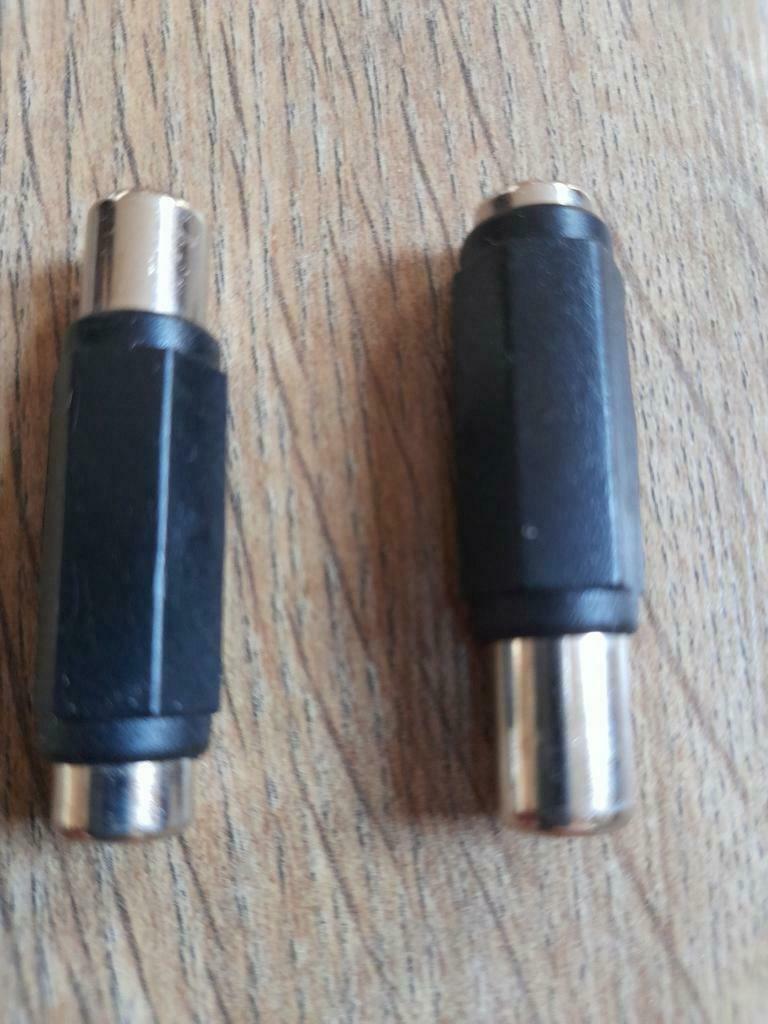 Adaptateur RCA femelle à RCA femelle, 2 pièces, Enlèvement ou Envoi, Neuf, Câble de composant