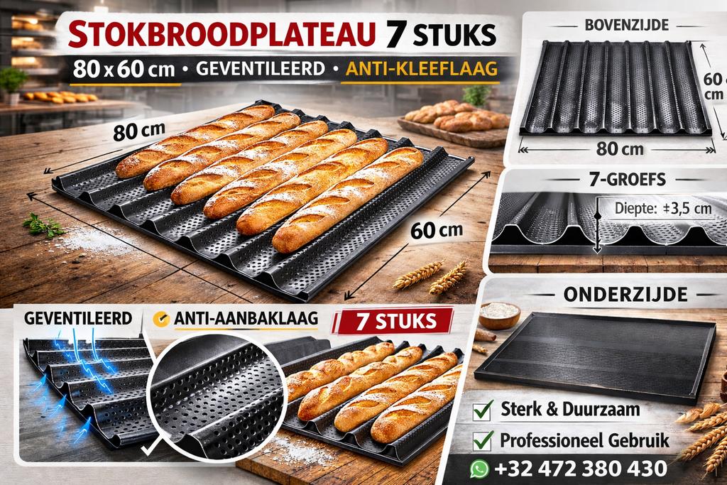 assiettes à baguette, batteur à pâte,  antiadhésif, Articles professionnels, Horeca | Équipement de cuisine, Boulangerie et Boucherie
