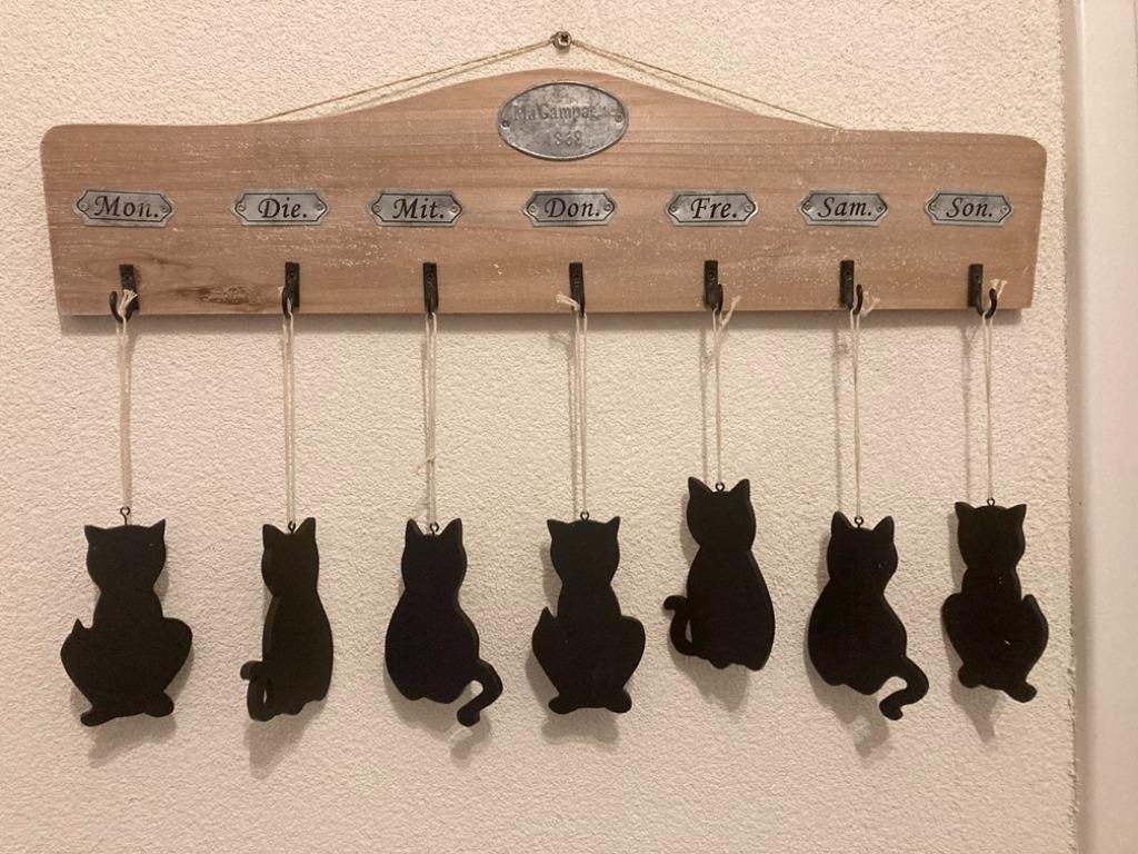 KEUKENREKJE MA T/M ZO MET POEZEN HANGERS NIEUW, Ophalen of Verzenden, Nieuw