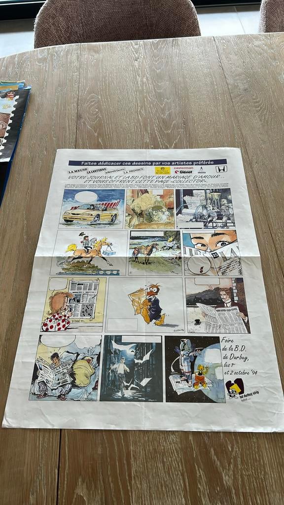 Walthery Franz Carin... affiche durbuy 1994, Collections, Enlèvement ou Envoi, Utilisé