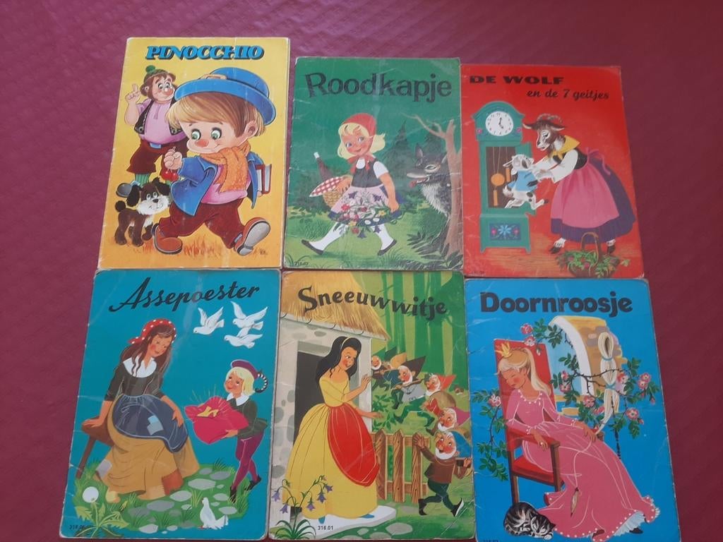 6 Vintage sprookjesboekjes voor kinderen – jaren '70, Livres, Livres pour enfants | Jeunesse | Moins de 10 ans, Utilisé, Contes (de fées)