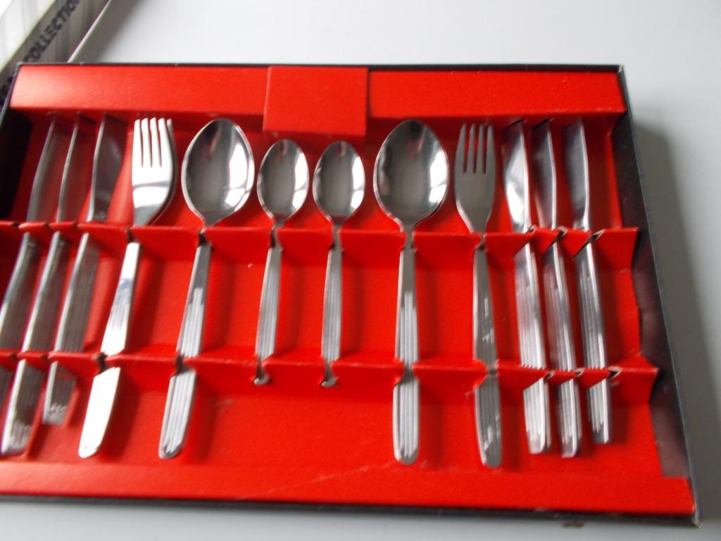 Vintage Lawe William 24-delige bestekset in originele doos, Enlèvement ou Envoi, Neuf, Ensemble de couverts, Résiste au lave-vaisselle