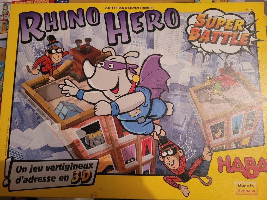 Jeu de société  - HABA - Rhino Hero super battle, Enlèvement, Comme neuf