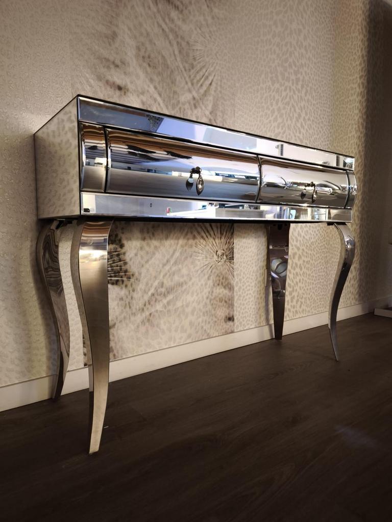 Meuble coiffeuse effet miroir, Maison & Meubles, Enlèvement, Comme neuf