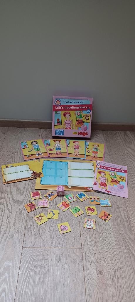 Spel Lilli´s lievelingskleren - Haba - 2+, Ophalen of Verzenden, Zo goed als nieuw