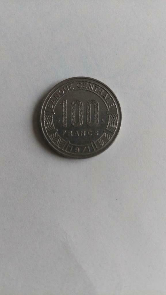 100 Francs République Populaire du Congo 1971, Postzegels en Munten, Ophalen of Verzenden