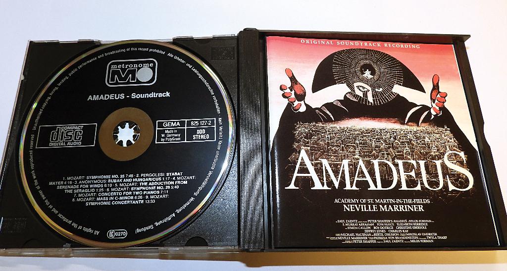 2 CD Mozart Amadeus OST Marriner ASMF Metronome Noir WG ed1, Envoi, Classicisme, Utilisé, Orchestre ou Ballet