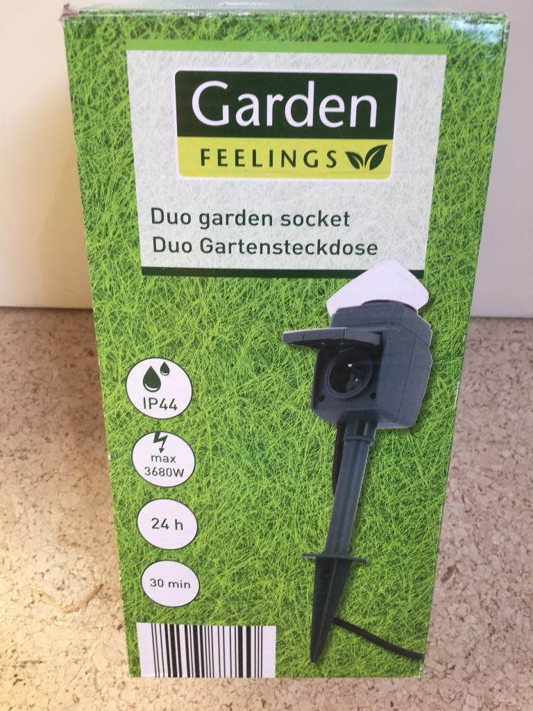 Garden Feelings : dubbel tuinstopcontact, Ophalen of Verzenden, Nieuw