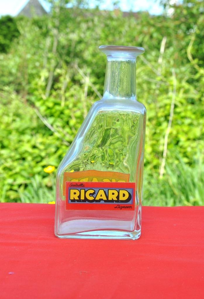 carafe anisette Ricard vintage en verre, Enlèvement ou Envoi, Utilisé, Autres types