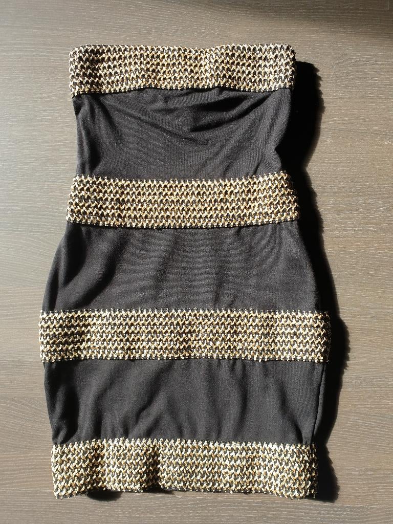 Schouderloos jurkje, Kleding | Dames, Zwart, Nieuw, Ophalen of Verzenden, Maat 34 (XS) of kleiner