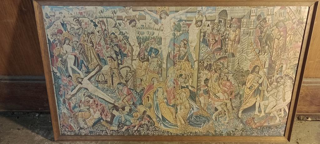 Reproduction religieuse, La Passion du Christ, 52x30, n335, Enlèvement ou Envoi, Original