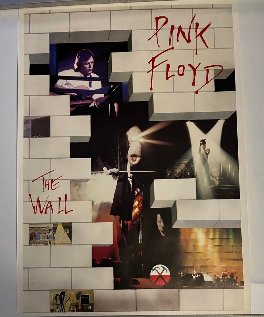 AFFICHE ORIGINALE PINK FLOYD 1981 THE WALL, Enlèvement, Comme neuf