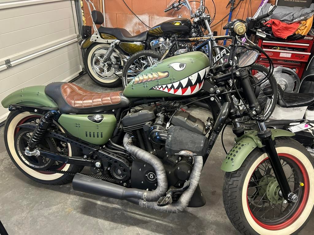 Airbrush set sportster 48, Motoren, Ophalen of Verzenden