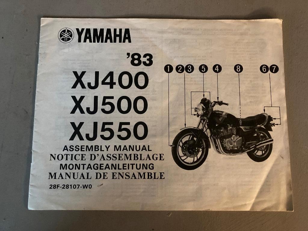 manual Yamaha XJ, Motoren, Handleidingen en Instructieboekjes, Ophalen of Verzenden, Yamaha