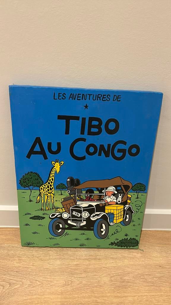 kuifje tintin schilderij, Verzamelen, Ophalen of Verzenden, Kuifje, Zo goed als nieuw