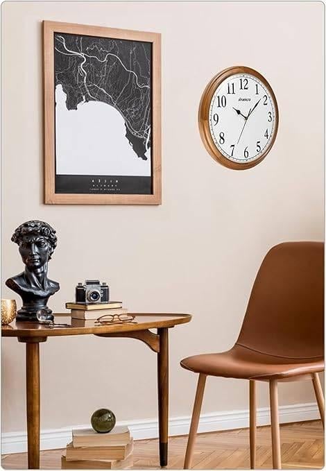 Wandklok | 35 cm | Retro stijl | GRATIS LEVERING, Wandklok, JIYUERLTD, -, Verzenden