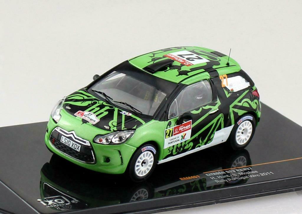 1:43 IXO Citroen DS3 R3 Rally Portugal 2011, Ophalen of Verzenden, Nieuw, Auto's
