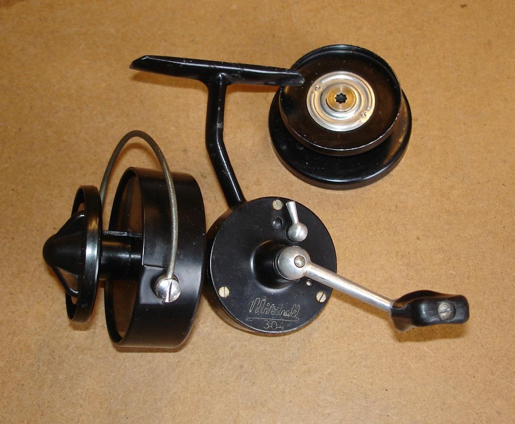 moulinet ancien Mitchell 304 + bobine, Enlèvement, Utilisé, Moulinet