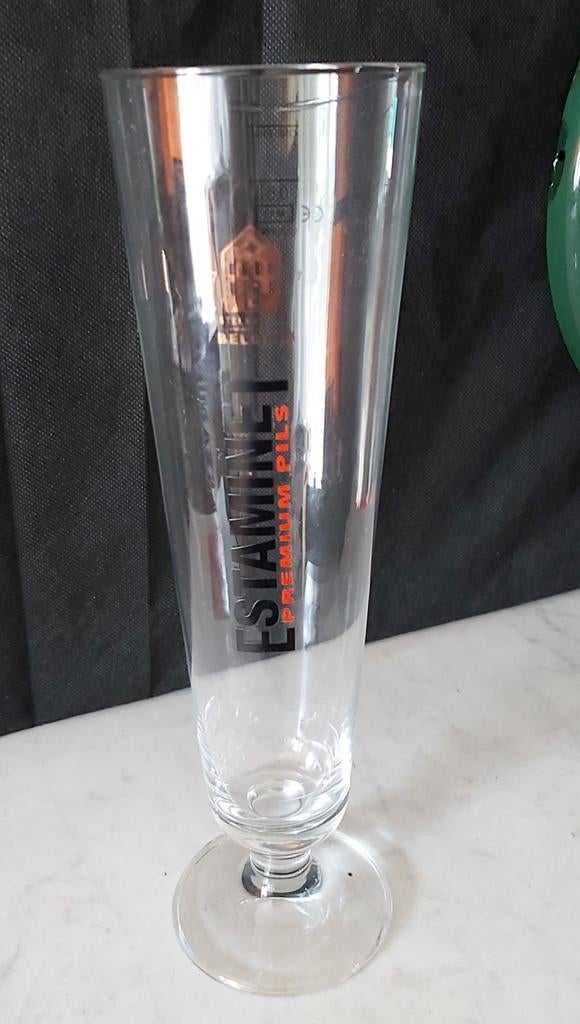 Estaminet groot glas 0.50 liter, Verzamelen, Ophalen of Verzenden, Zo goed als nieuw, Palm
