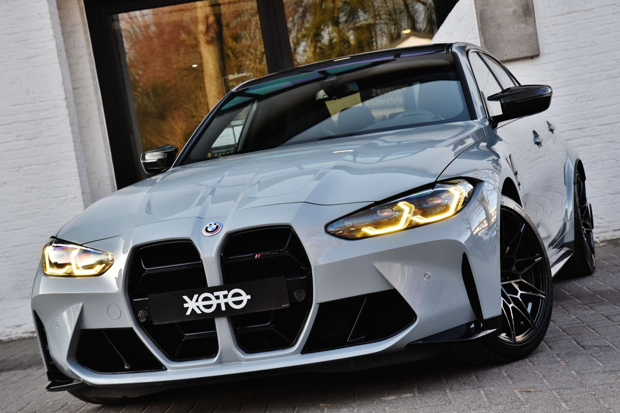 BMW M3 3.0 * CERAMIC BRAKES / TRACK PACK / MANUAL GEAR *, Auto's, BMW, Achterwielaandrijving, Gebruikt, Leder, Bedrijf