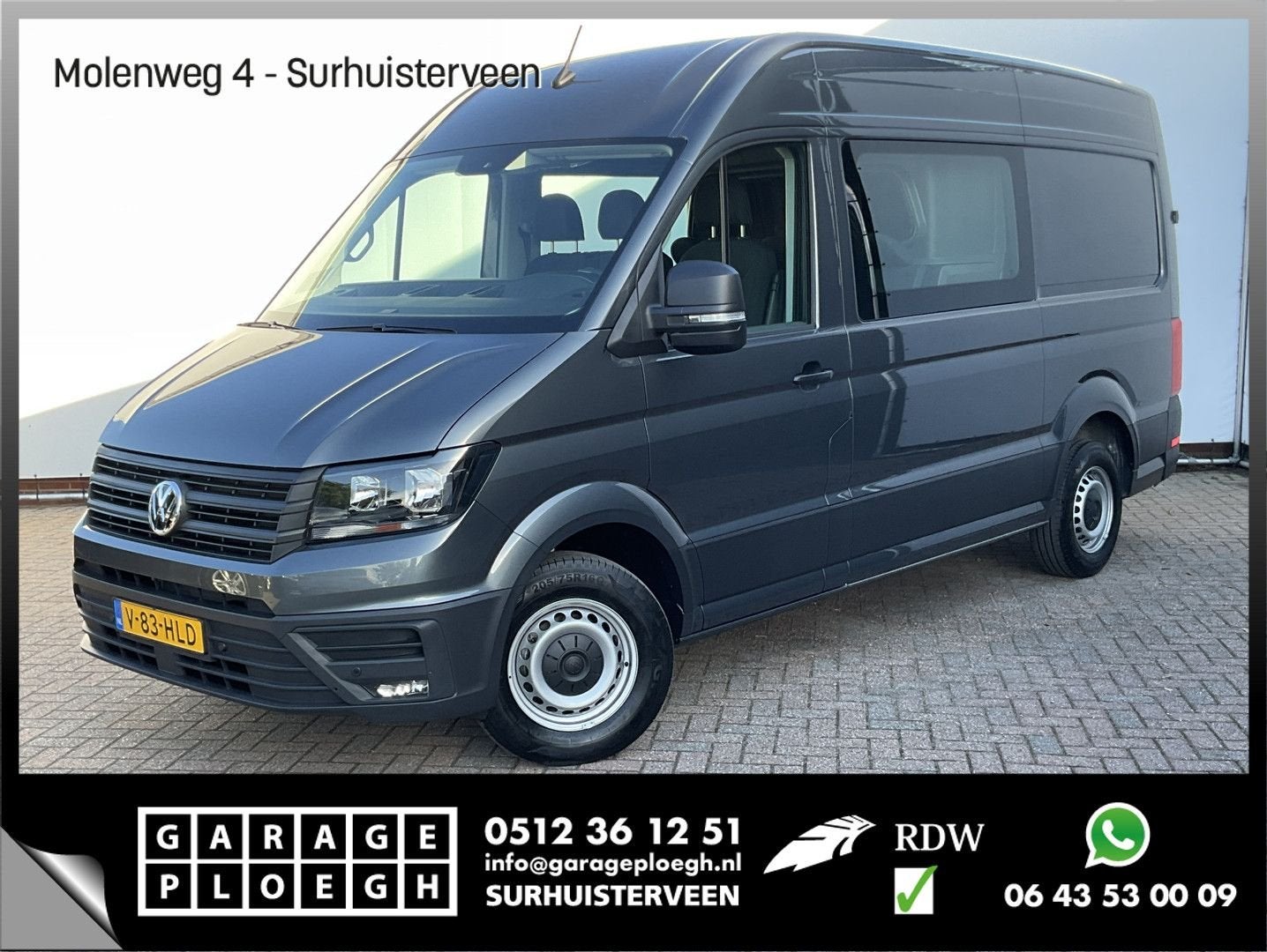 Volkswagen Crafter 6-Pers 30 2.0 TDI Dubbele Cabine L2H2 Com, Auto's, Bestelwagens en Lichte vracht, Parkeersensor, Bedrijf, 232 g/km