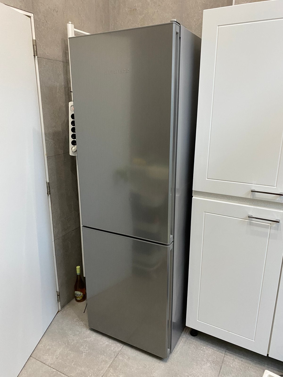 Combi diepvries koelkast, Ophalen, Zo goed als nieuw, 45 tot 60 cm, 160 cm of meer