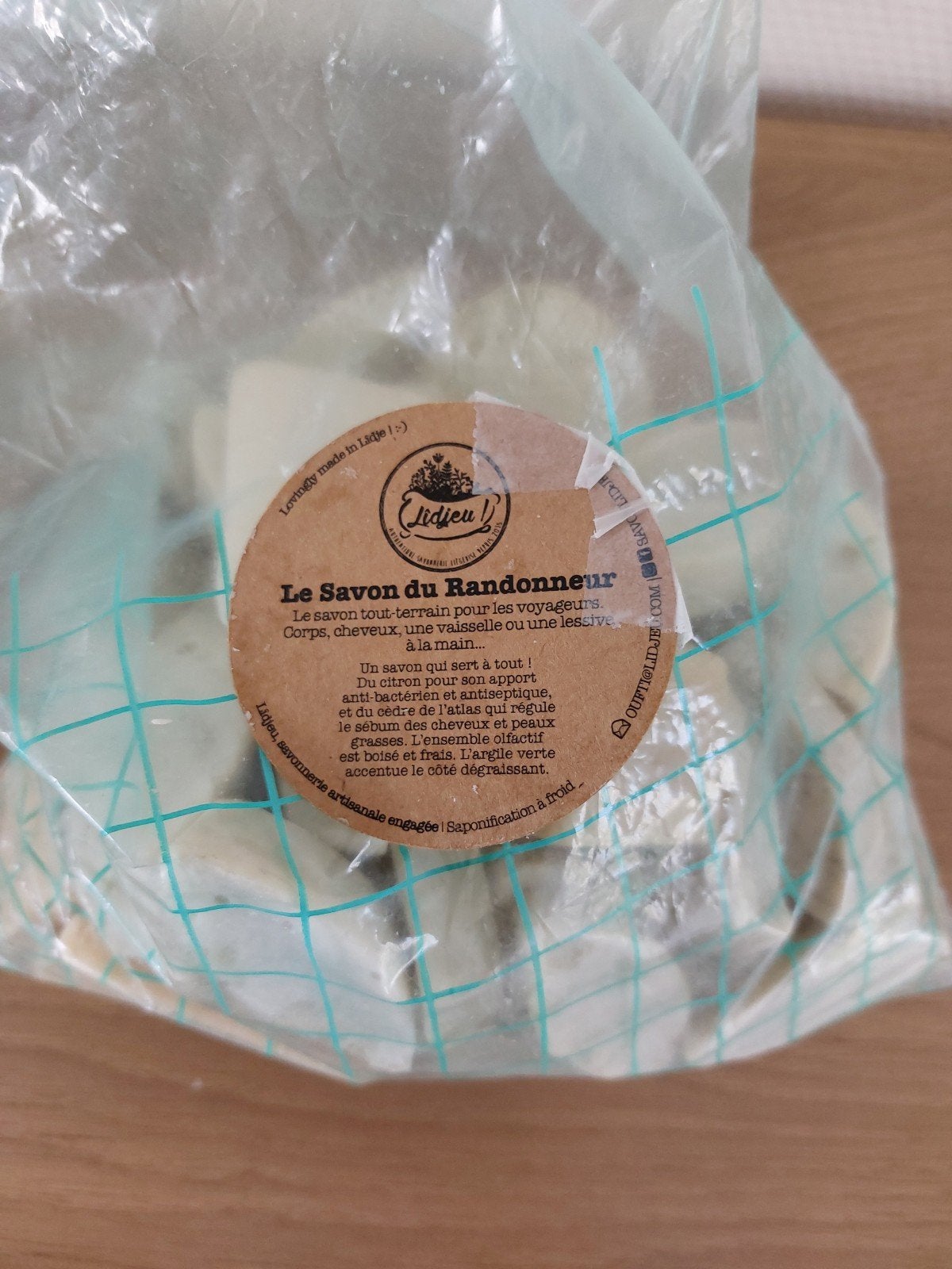 savon artisanal du randonneur., Enlèvement