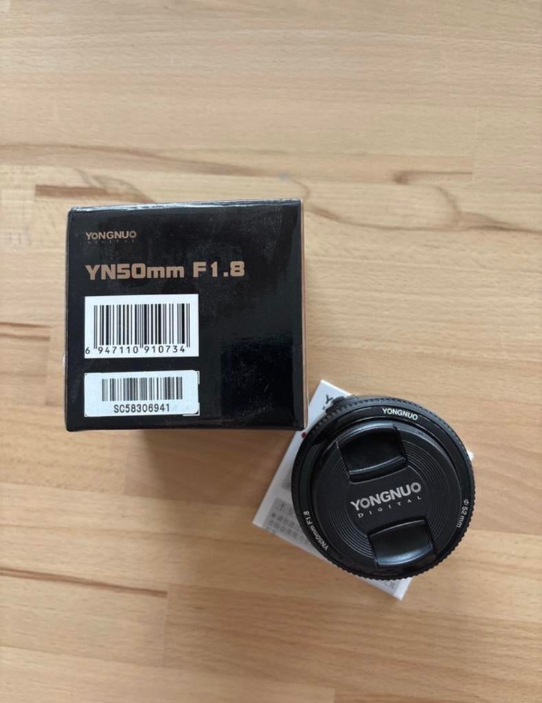Canon lens Yongnuo F1,8, Enlèvement, Comme neuf