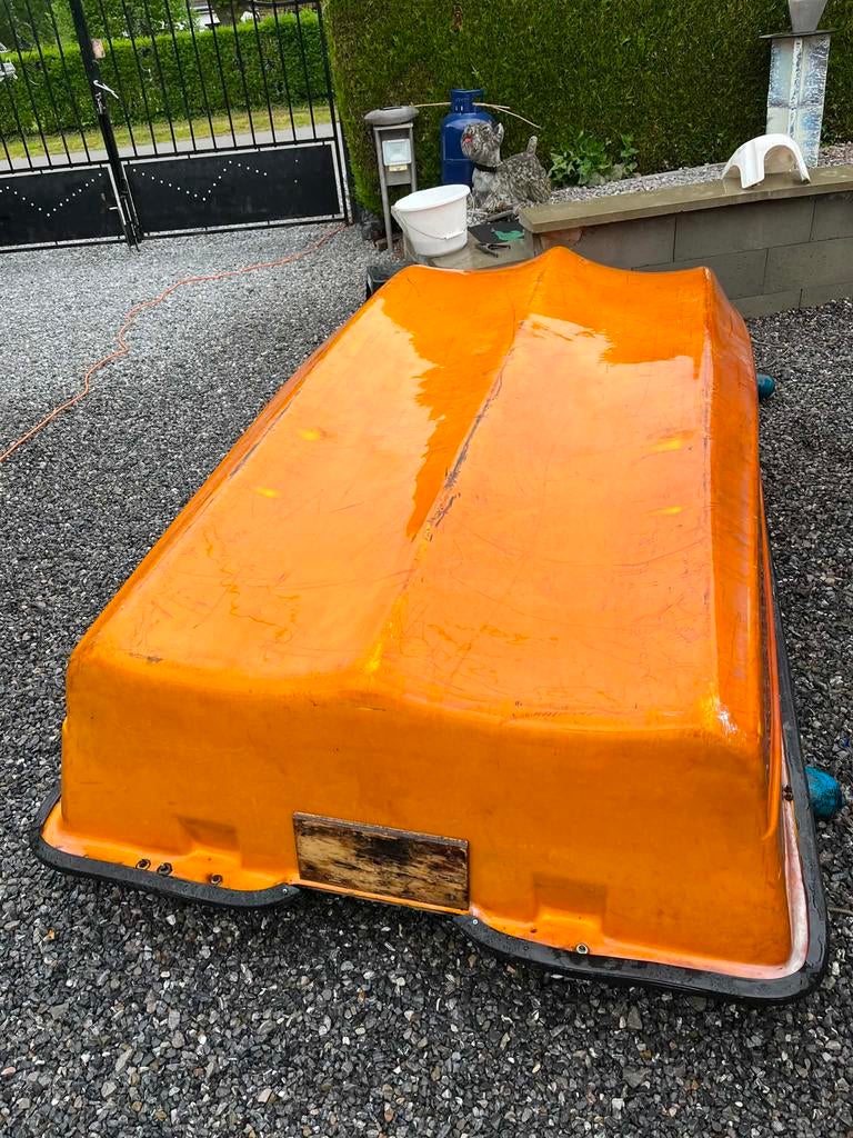 Bateau a rame ou moteur, Sports nautiques & Bateaux, Enlèvement, Utilisé, Polyester